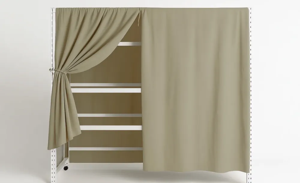 Sengehimmel / Forhæng Muslin. 2-pak. 130x320cm