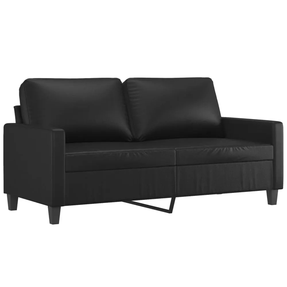 Sofasæt 2 Dele Kunstlæder Graa