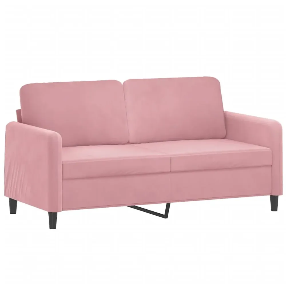 Sofasæt 2 Dele Velour (TSO-C126b) Sort