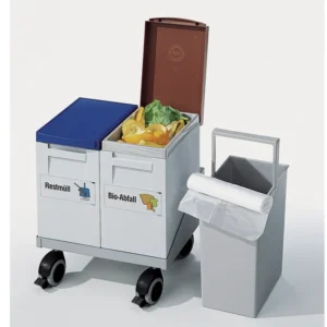 Sorteringsbokse - 2 x 15 Liter - Vogn