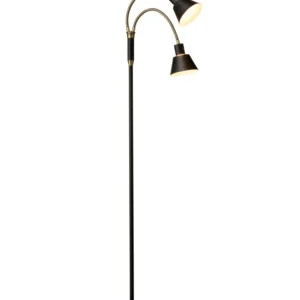 Space LED 2-Arm Gulvlampe Charcoal Antik