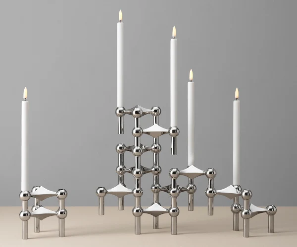STOFF LED Kertelys af Uyuni Lighting - 2 stk - ivory