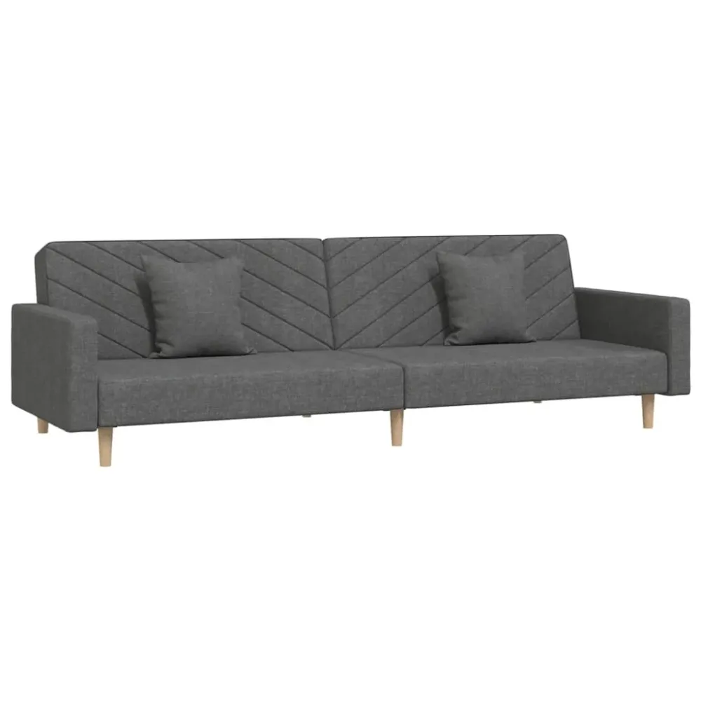 Strobe Anti-Kollision 2-Personers Sovesofa Med 2 Puder Stof Gul