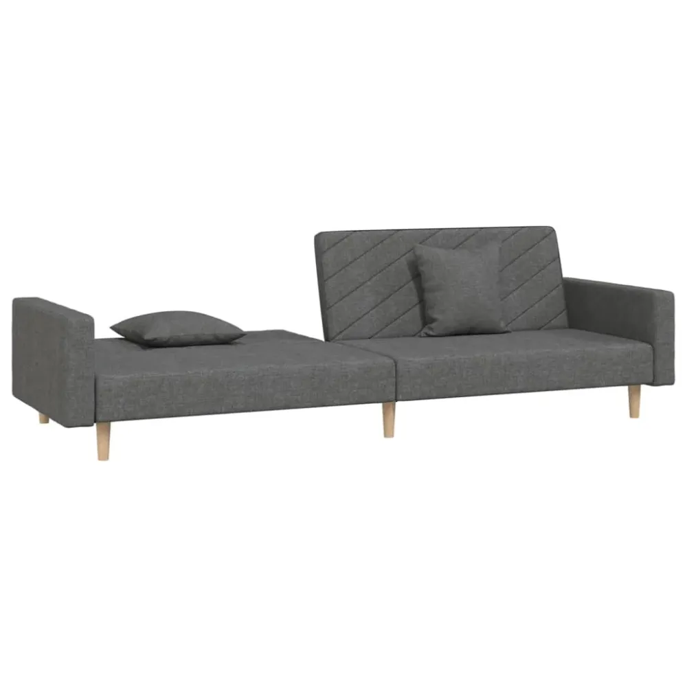 Strobe Anti-Kollision 2-Personers Sovesofa Med 2 Puder Stof Gul