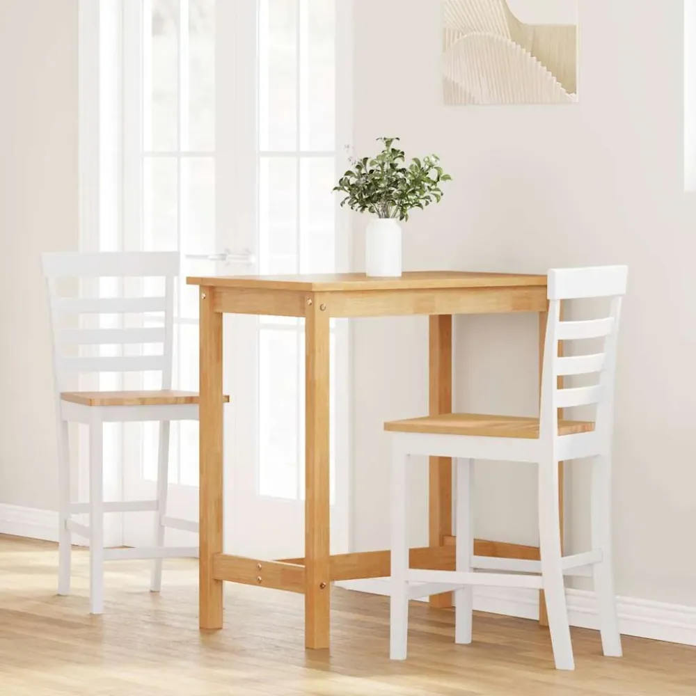 Strobe Anti-Kollision barstole 2 stk. massivt gummitræ ivory