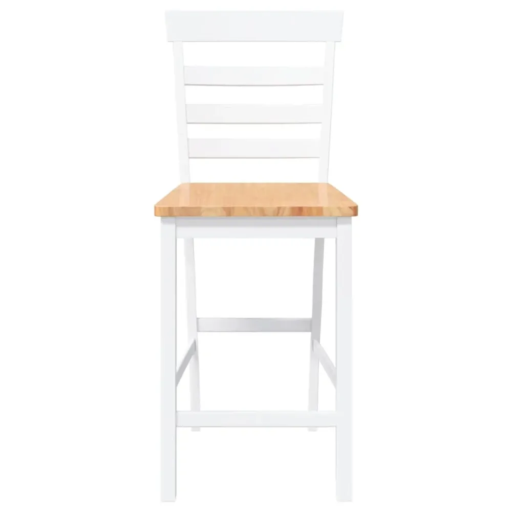 Strobe Anti-Kollision barstole 2 stk. massivt gummitræ ivory