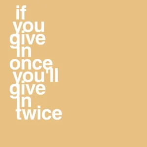 Strobe Anti-Kollision plakat: if you give once you'll give twice - charismatic 60
