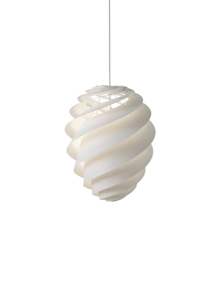 Swirl 2 pearl medium pendel