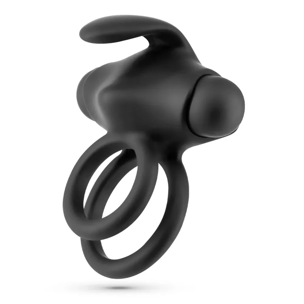 Thumper - Anillo Vibrador Doble con Control Remoto - Negro (TSO-C126b)