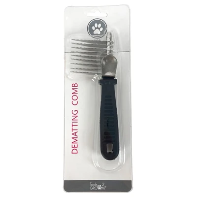 Tools-2-Groom Klittenkam Kunststof Greep Aviation Gray