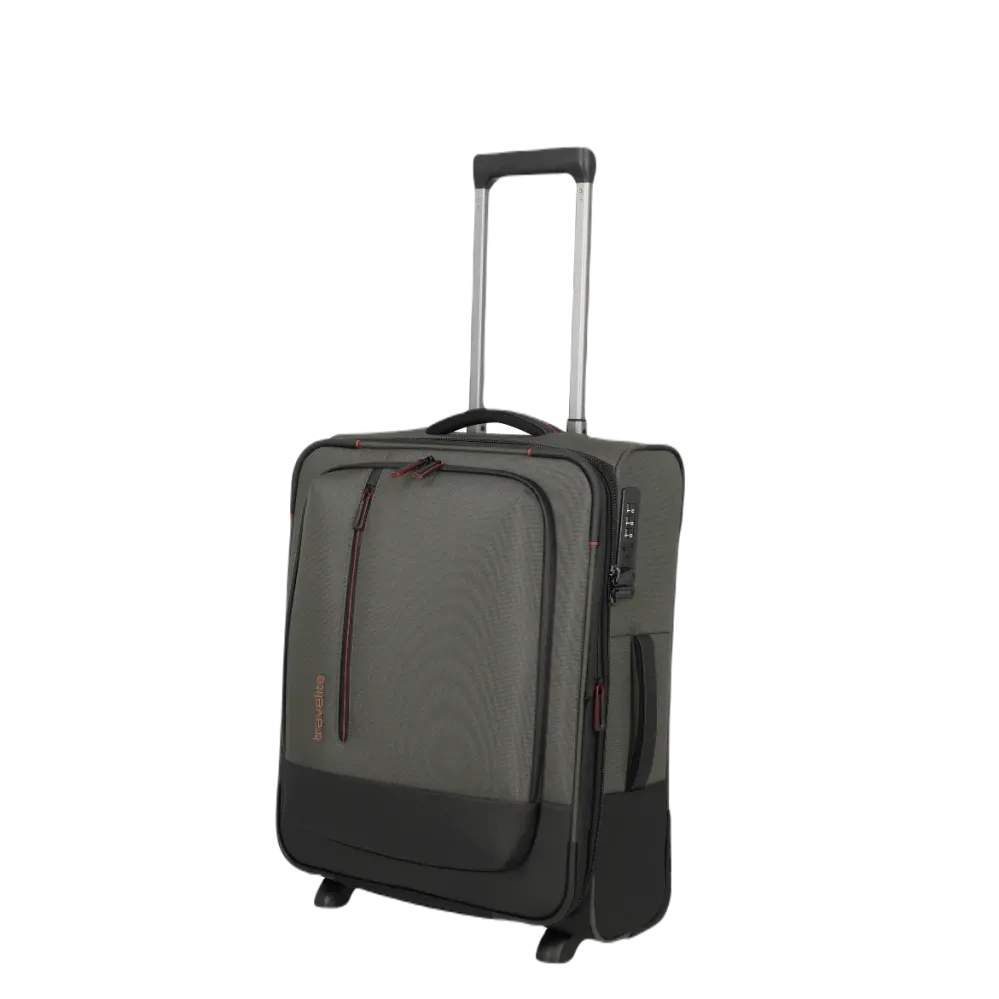 travelite Crosslite 2W kabinekuffert med ekspansion - Oliven