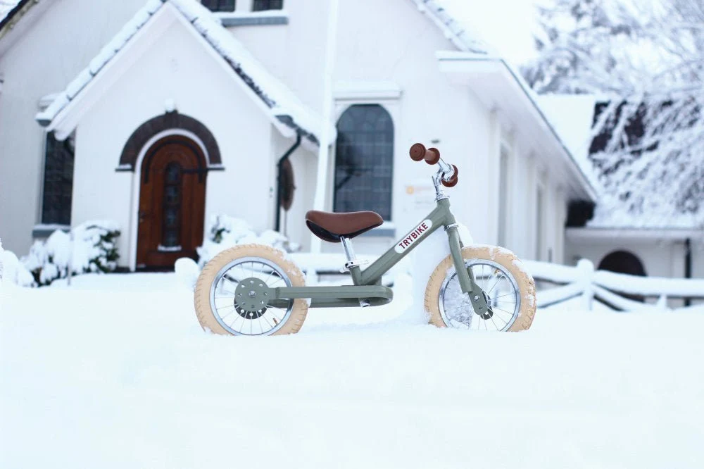 Trybike løbecykel med to hjul - Retro Grøn - Fra 2 år