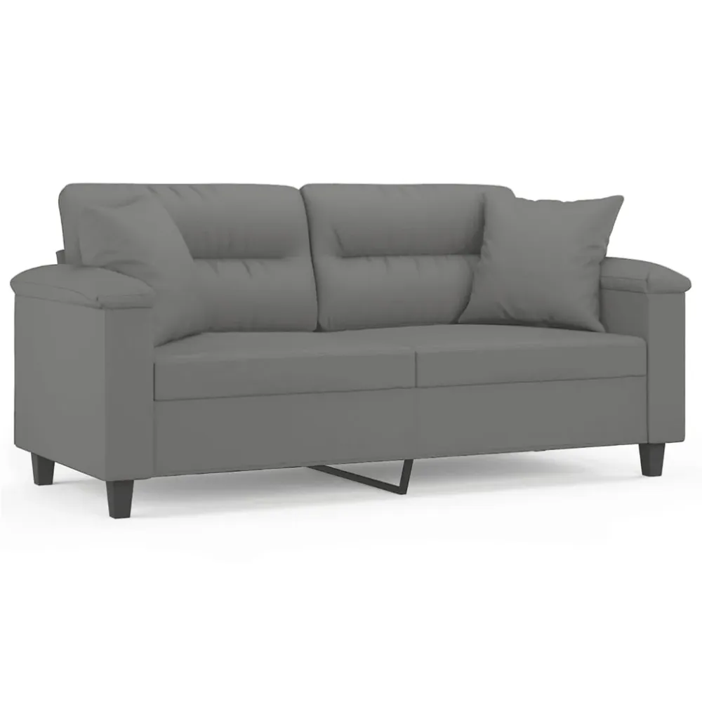 TSO-Certificeret 2-Personers Sofa Med Puder Mikrofiberstof 140
