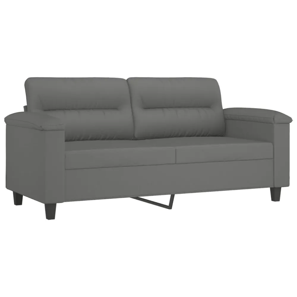 TSO-Certificeret 2-Personers Sofa Med Puder Mikrofiberstof 140