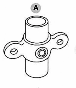 Twin hængselsled, han, Clarrods Black - CL167M-B