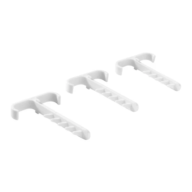 Twin kabelholdere 2 x 6 x 12 mm grå 100 stk.