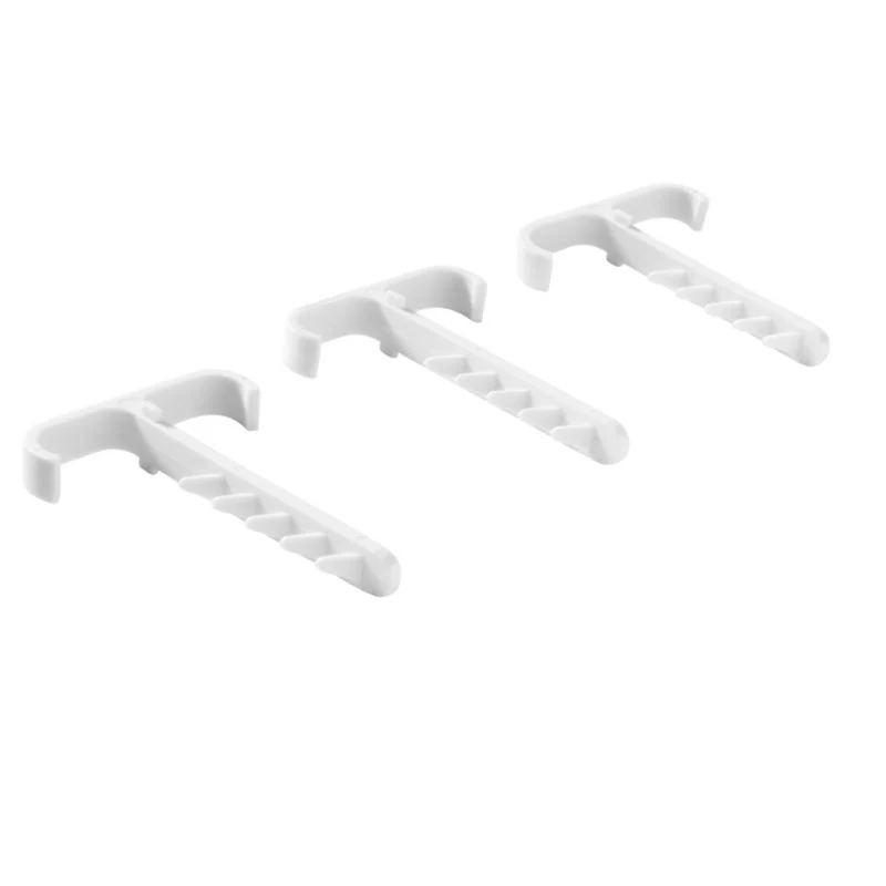 Twin kabelholdere 2 x 6 x 12 mm grå 100 stk.