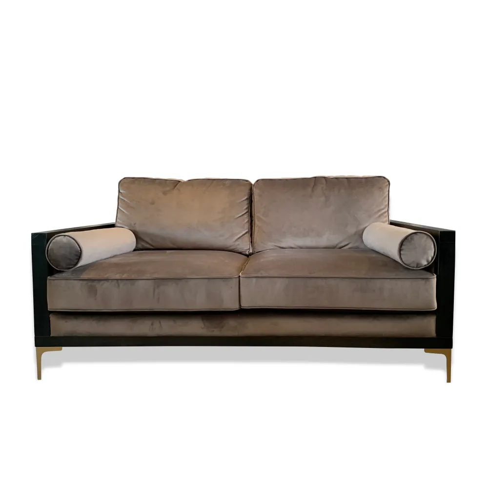 Velour sofa - Dynasty - 2 personer Garmin | Bose | Jeppesen Beige