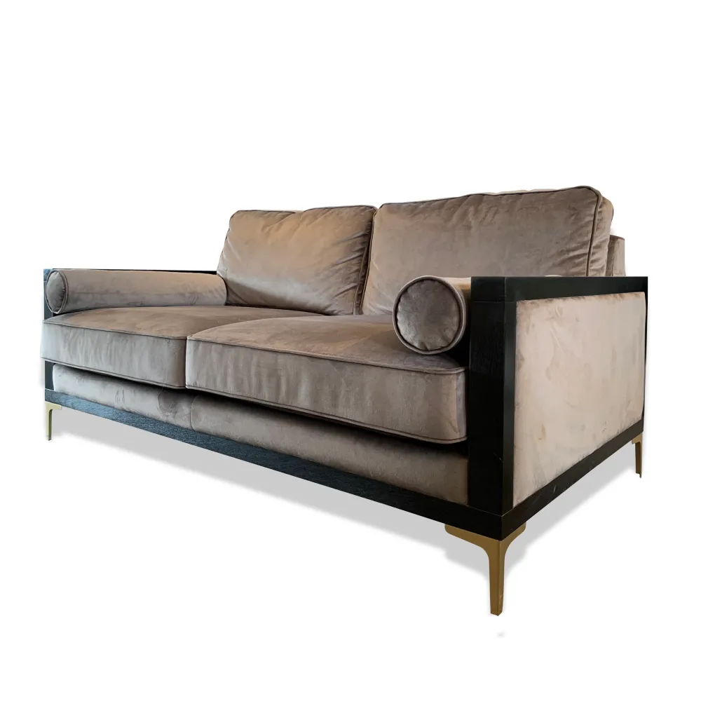 Velour sofa - Dynasty - 2 personer Garmin | Bose | Jeppesen Beige