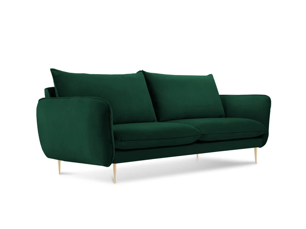 Vienna velour 2-pers. sofa med gyldne ben DO-160 Environmental Testing Beige
