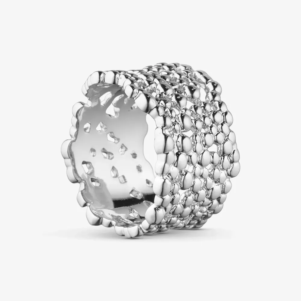 WOLFF JEWELRY - Boble Ring - sølv Vol. 2 Vandfast
