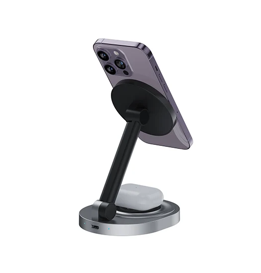 MagSafe 2-i-1 Ladestation til iPhone & AirPods - NX-Tech™ Compatible Garmin