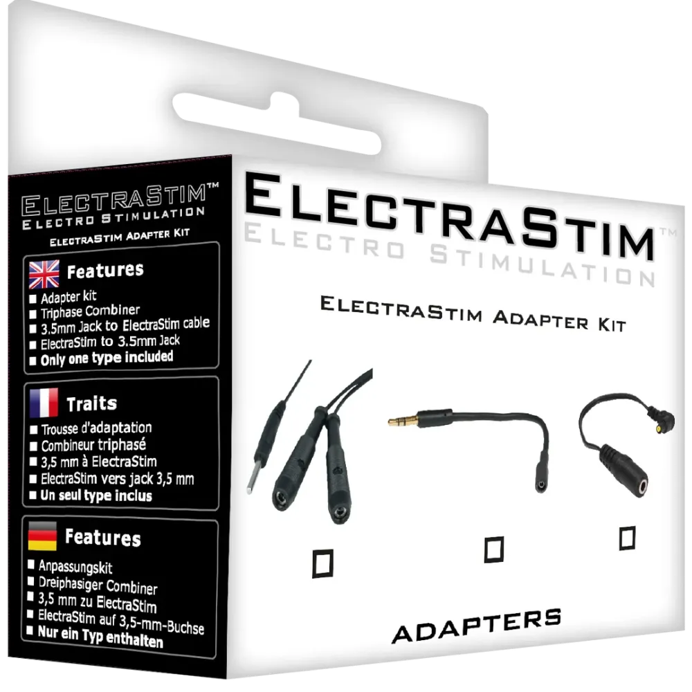 Adaptersæt - ElectraStim standardadapter til 3,5 mm stik
