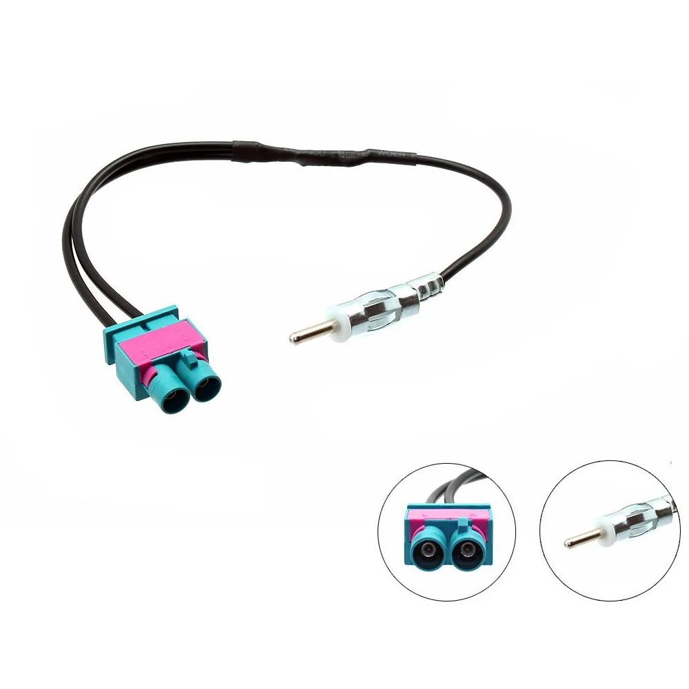 Antenne adapter til Audi A3 A4 A5 A6 A8 R8 TT Z Twin Fakra Antenne DIN