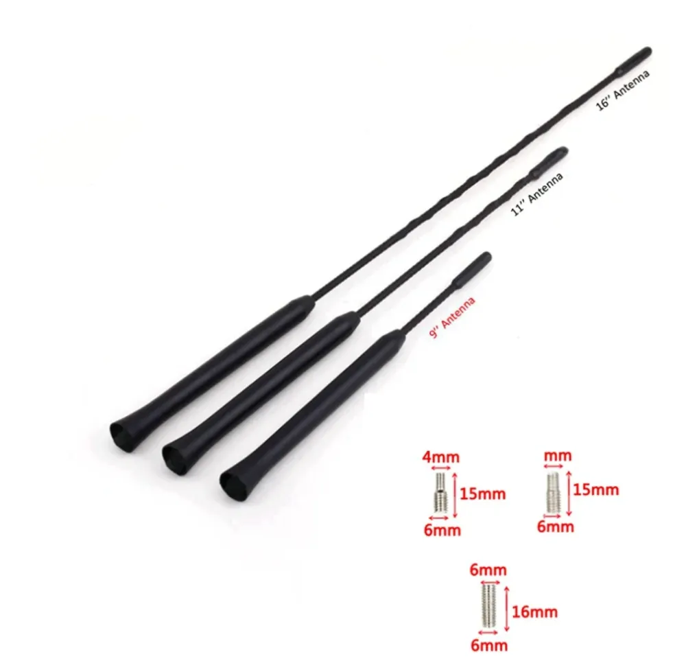 Bil Auto Tagmast Stereo Radio FM/AM Amplified Booster Antenne Universal Kit 9