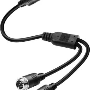 1 hun til 2 han konverter bil video 4 benet forlænger kabel adapter til luftfart