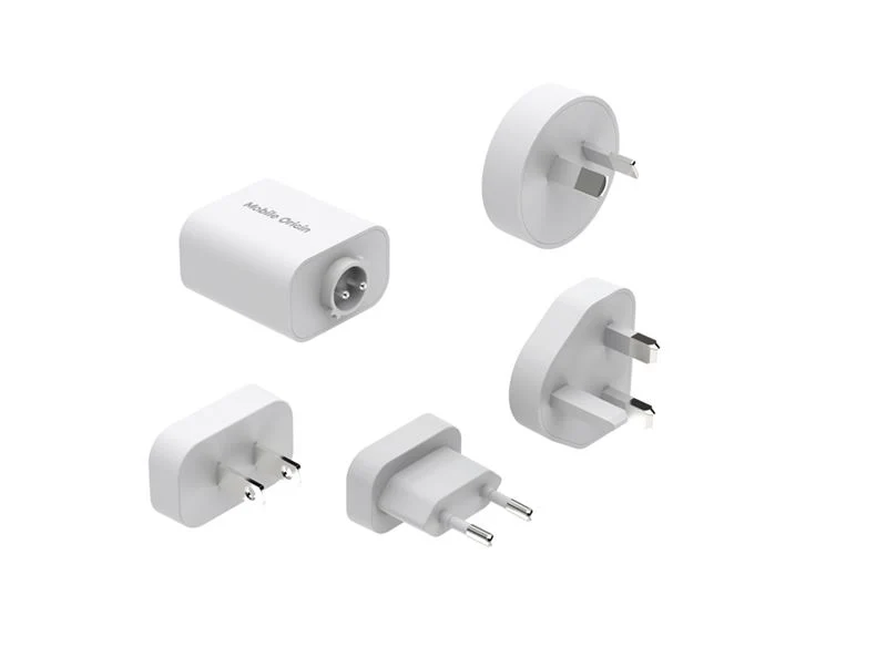 Mobile Origin GaN 30W Rejseadapter - EU, USA, UK, AUS - Kridt