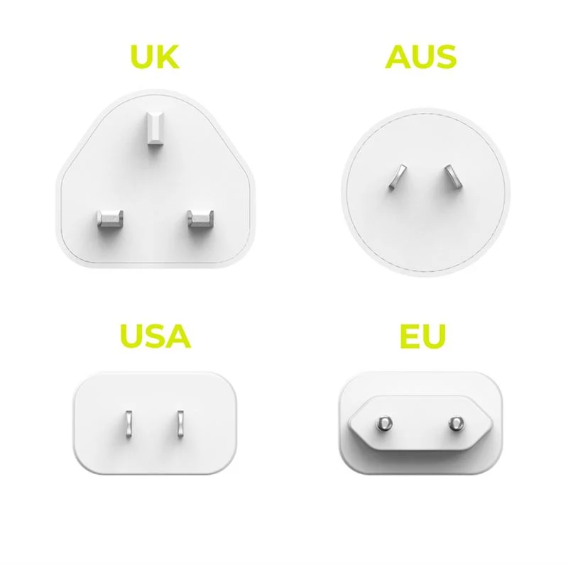 Mobile Origin GaN 30W Rejseadapter - EU, USA, UK, AUS - Kridt