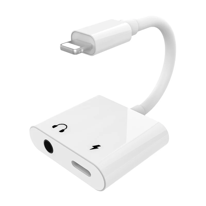 NÖRDIC Ios charging Audio adapter med opladning Non MFI