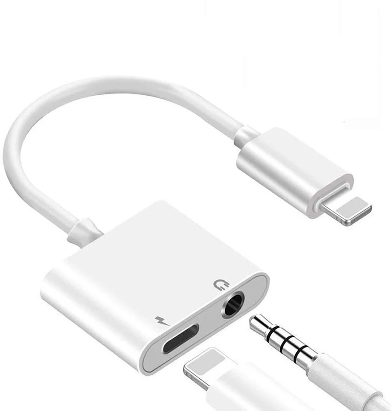 NÖRDIC Ios charging Audio adapter med opladning Non MFI