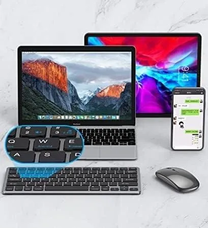 NÖRDIC trådløs Wireless pairing og 2.4G mus og tangentbord kit US layout