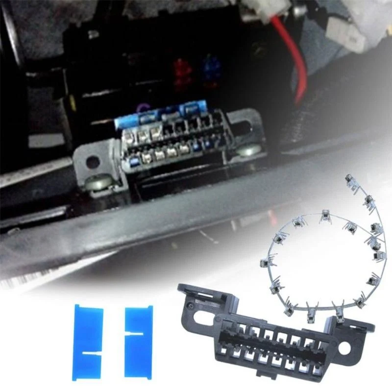 16 Pin Female Wire Sockets Connector OBDII Auto Car Adapter Plug OBD2 Universal