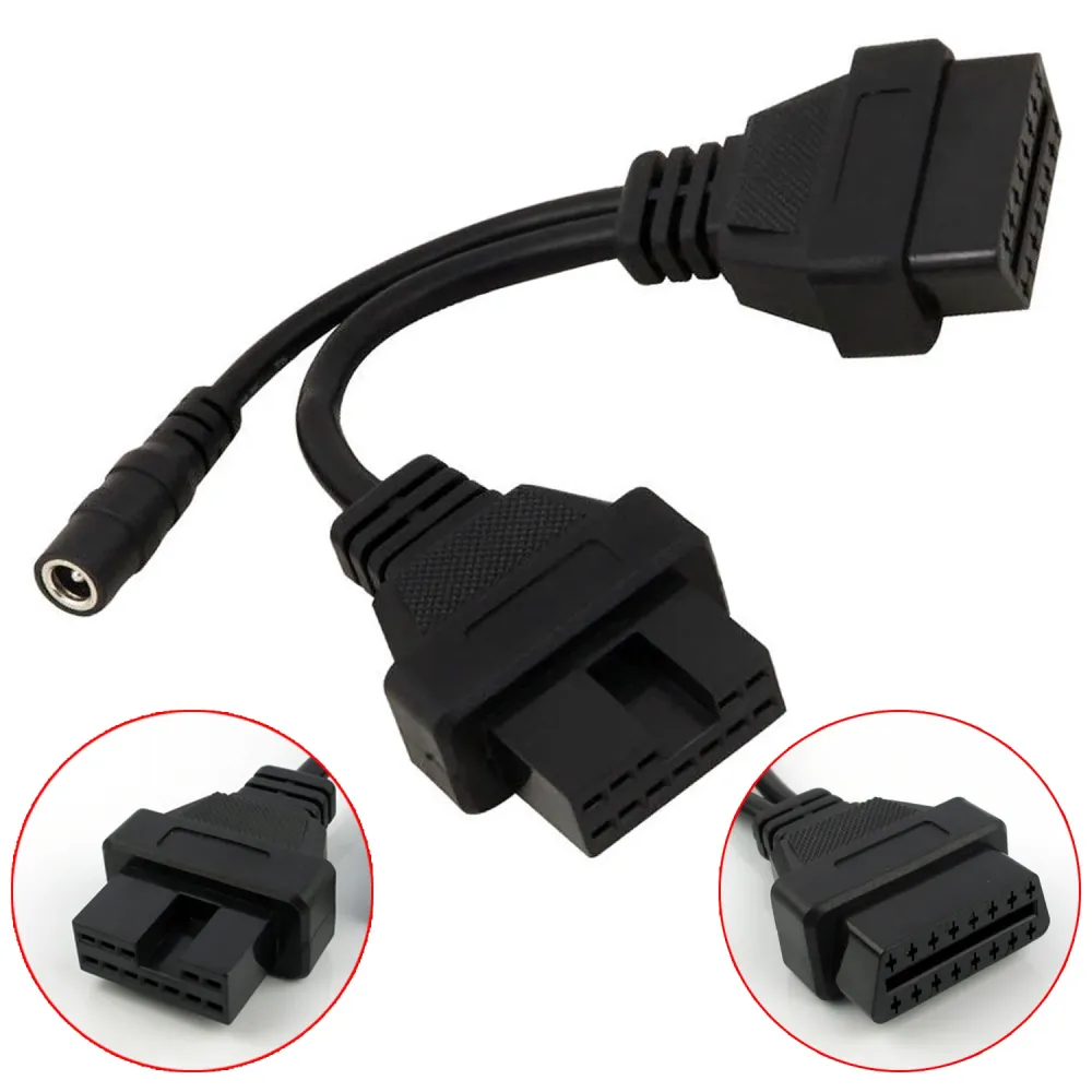 12 pin OBD1 til 16 pin OBD2 diagnose adapter kabel GM Chevrolet GMC Hyundai