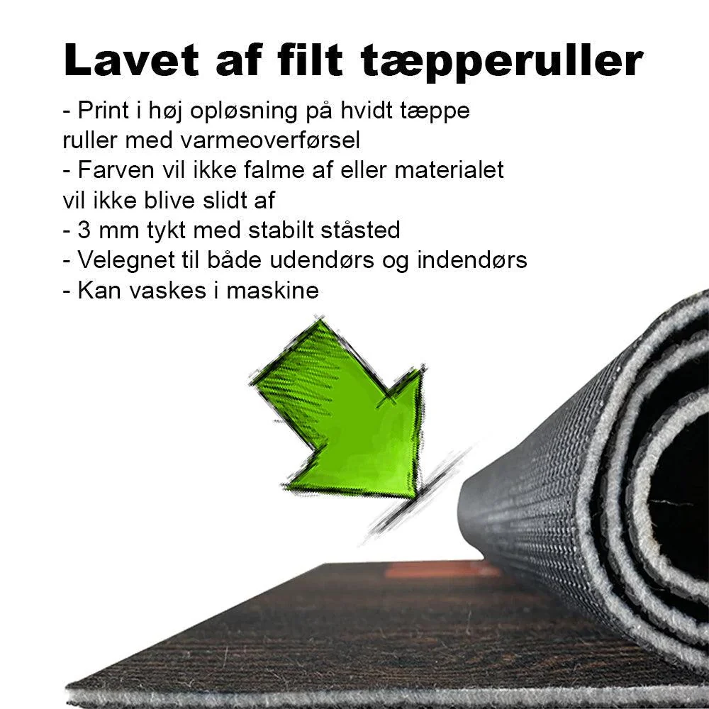 Premium OEM Personlig - Velkommen Til Din Navn Garage Med Dit Bil MC Traktor Billede Dørmåtte