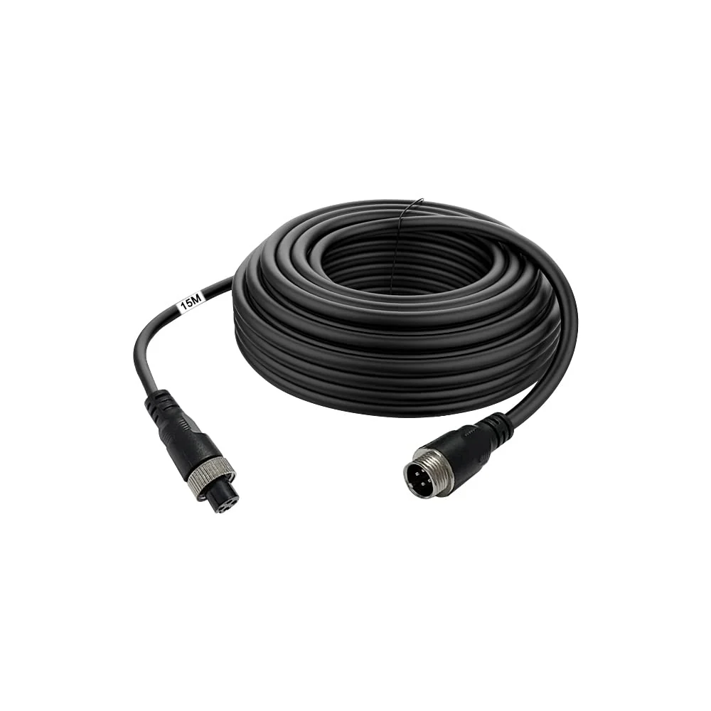 4-benet Aviation Video forlænger kabel, backup kamera forlænger kabel til bil, trailer, bus, lastbil