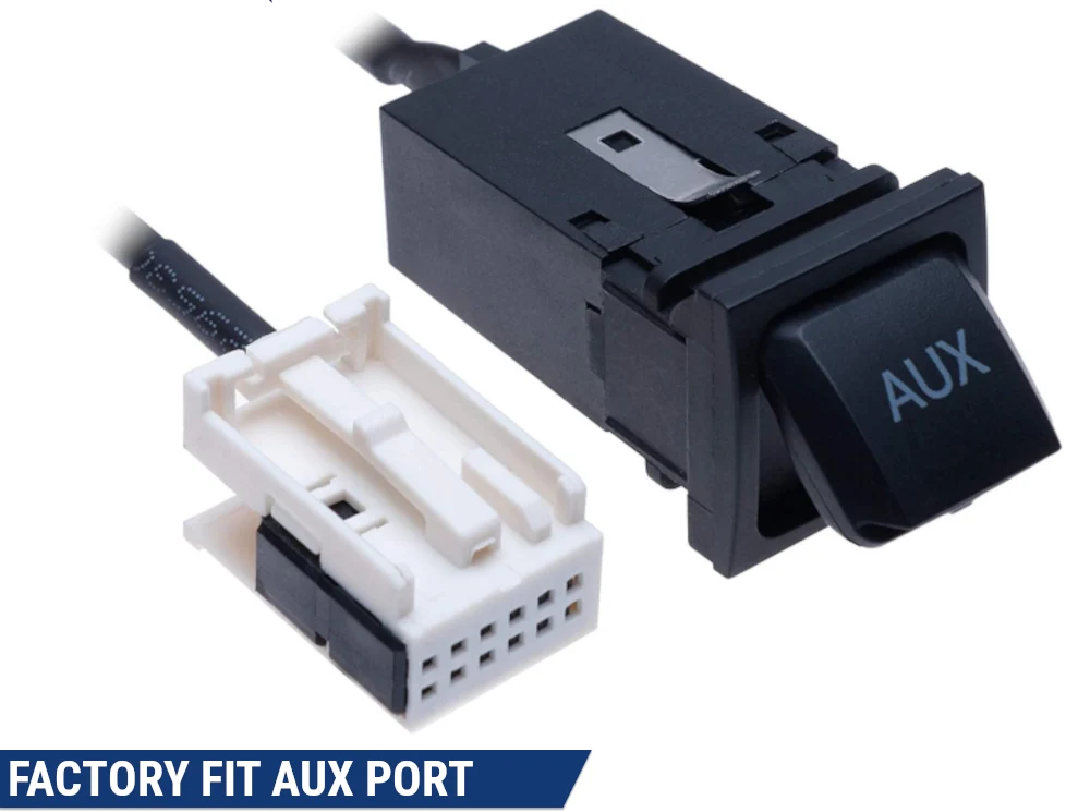 AUX port stik til VW RCD510 RNS510 Golf Mk5 Mk6 Jetta Eos Classic fabriks montering
