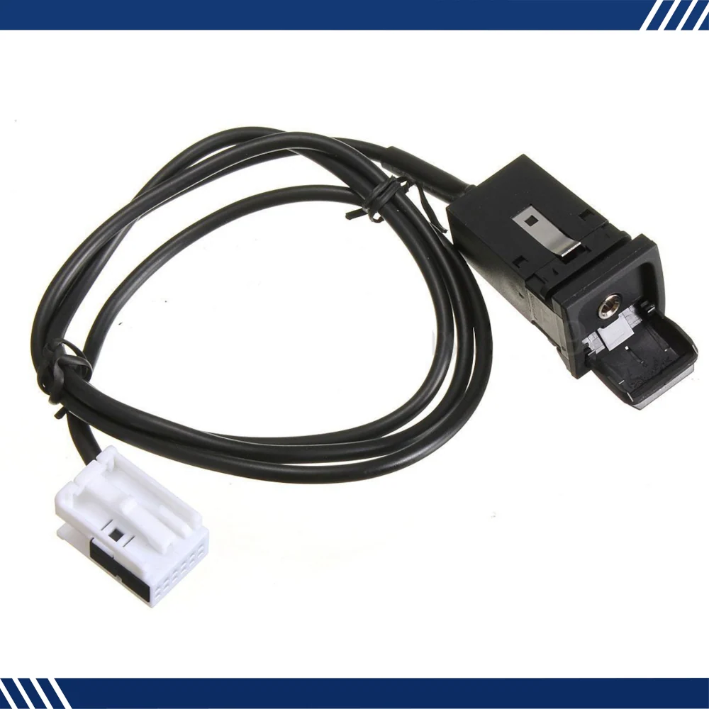 AUX port stik til VW RCD510 RNS510 Golf Mk5 Mk6 Jetta Eos Classic fabriks montering