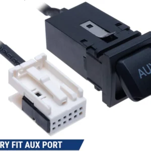 AUX port stik til VW RCD510 RNS510 Golf Mk5 Mk6 Jetta Eos Classic fabriks montering