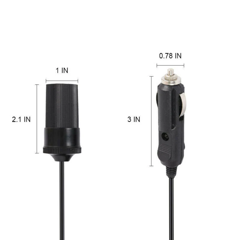 5m bil forlænger kabel stik ledning adapter 12V