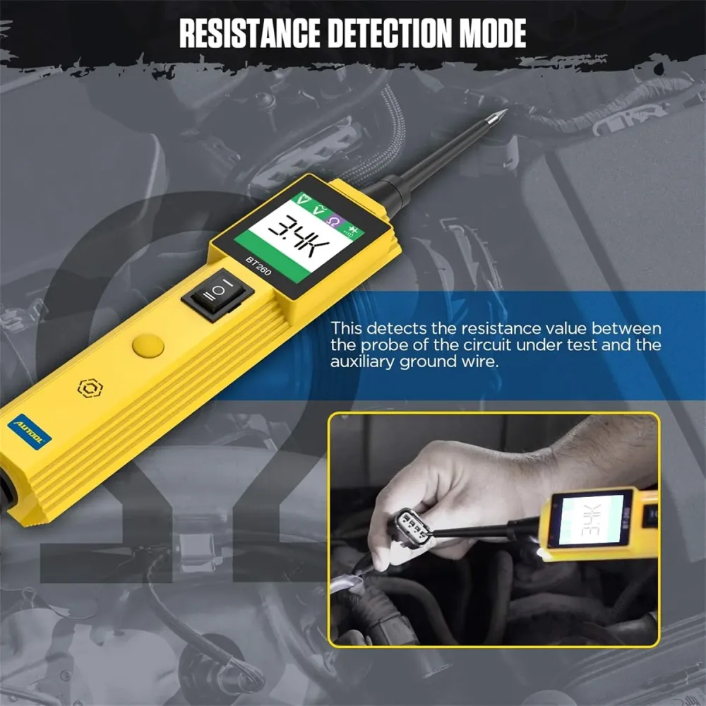 Bil Lastbil Circuit Probe Kit, 12V 24V Automotive Circuit Tester