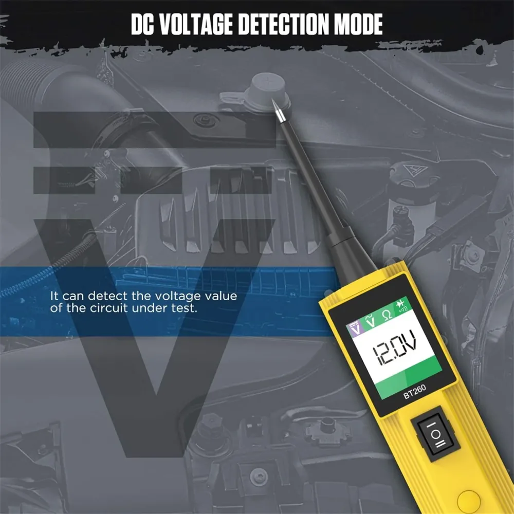 Bil Lastbil Circuit Probe Kit, 12V 24V Automotive Circuit Tester