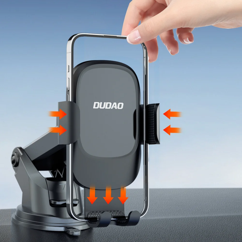 Dudao F5N+ gravity car holder med sugekop til forrude eller instrumentbræt - ebony