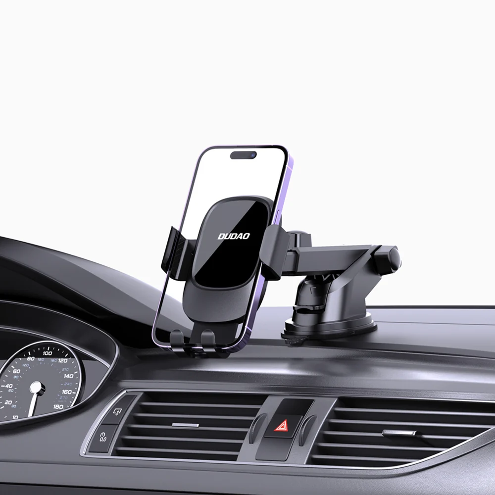Dudao F5N+ gravity car holder med sugekop til forrude eller instrumentbræt - ebony