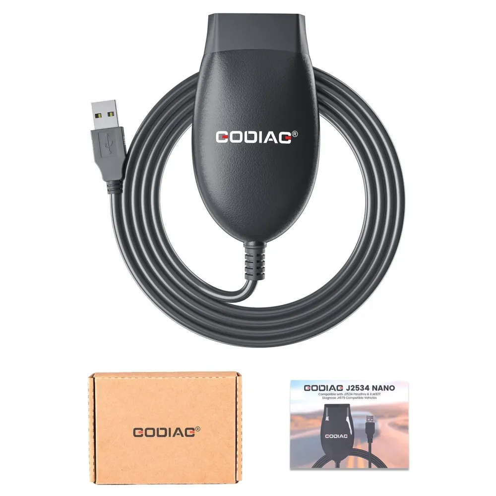 GODIAG GD101 J2534 Diagnostic Cable Fit J2534 Passthru ELM327 Diagnose J1979