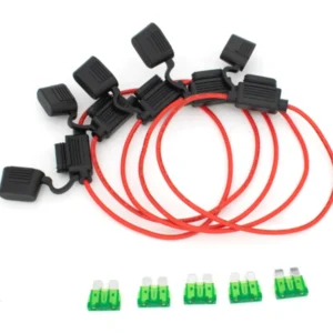 10 x Inline sikrings holder 12V 30A til conventional bladsikringer Sprøjtsikker bil cykel