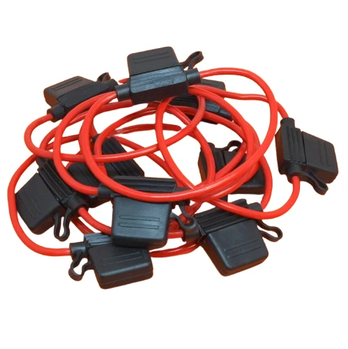 10 x Inline sikrings holder 12V 30A til conventional bladsikringer Sprøjtsikker bil cykel